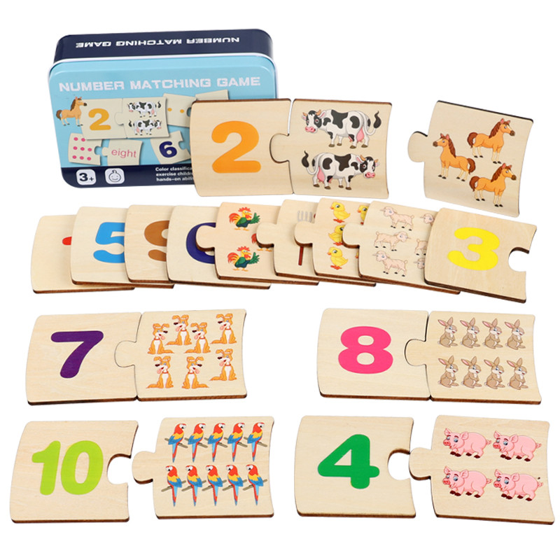 Board Game Question - Children Iron Box Number Enlightenment Paired