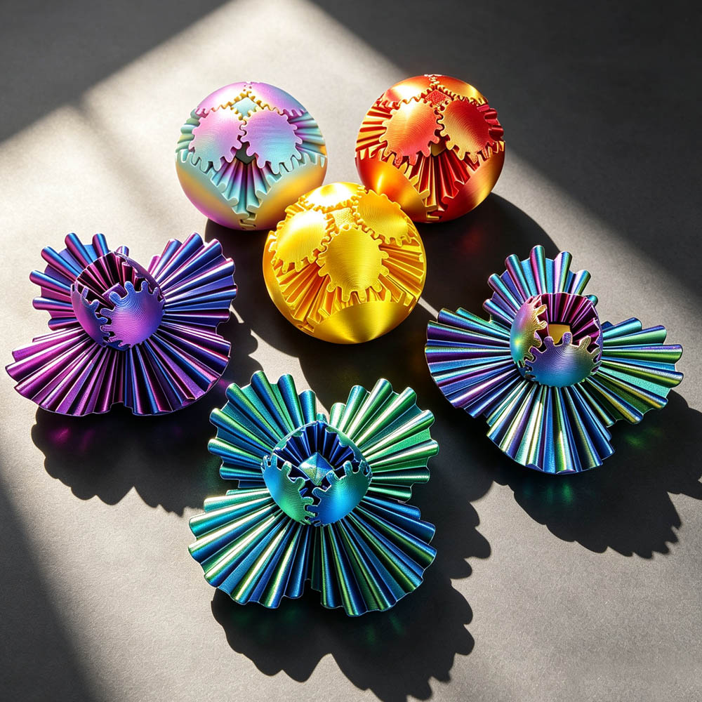 Board Game Name - Creative 3D Printed Gear Ball Spin