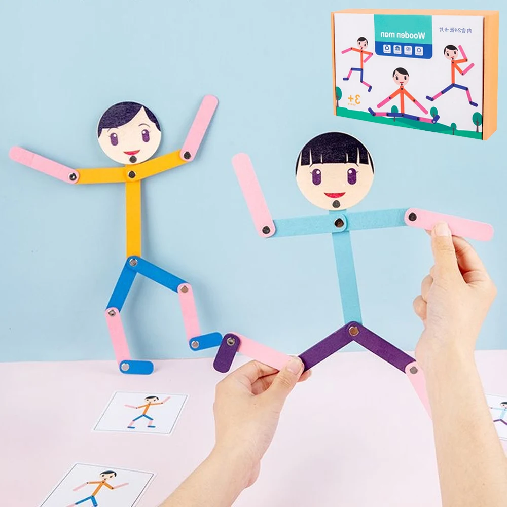 Board Game Question - Sport Wooden Man Material DIY Puzzle