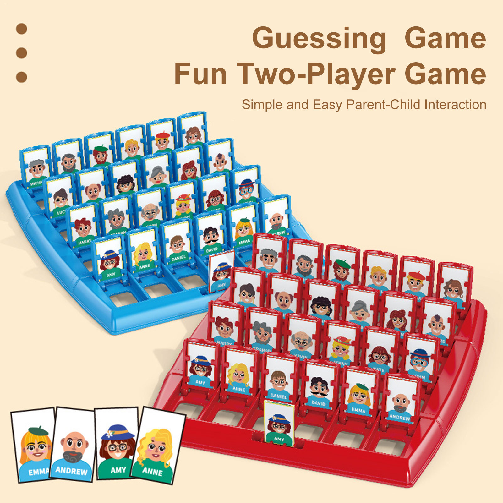 Two-Player Educational Toy Int - đánh giá và giá Board Game Guess Who