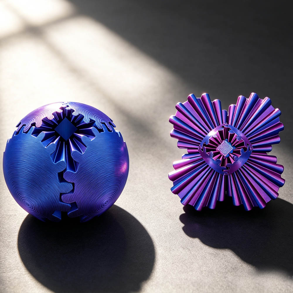 Creative 3D Printed Gear Ball  - đánh giá và giá Board Game Name