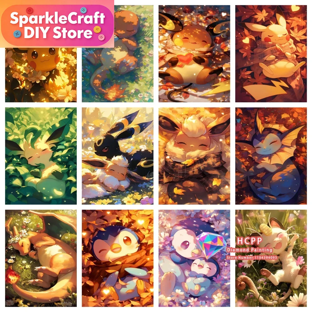 1pc frameless Cartoon Pokemon  - đánh giá và giá Board Game Diy